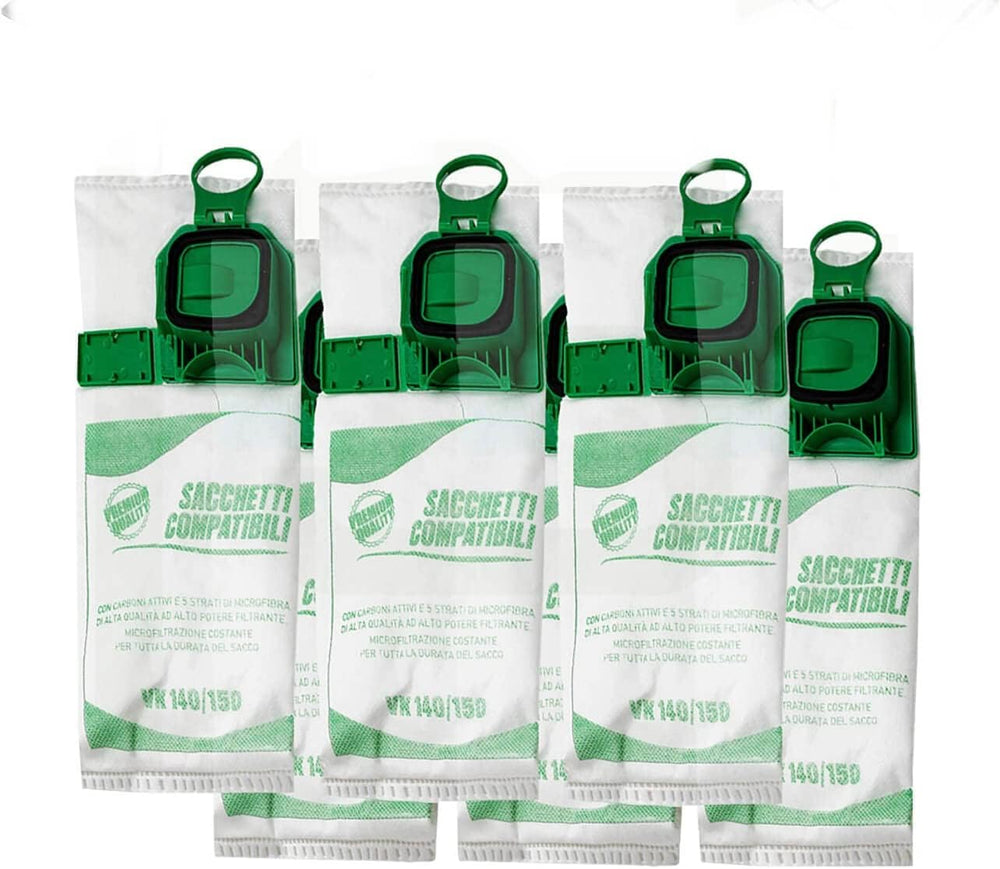 Ricambi folletto Sacchetti Compatibili Vorwerk Folletto VK140 VK150 (6 PZ)
