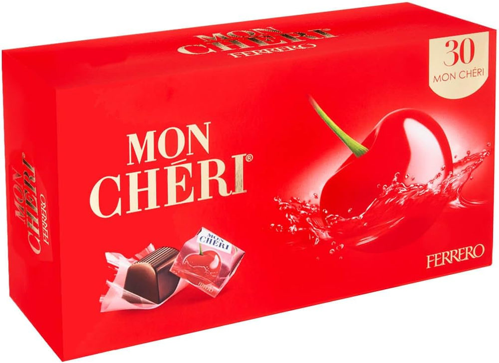 Mon Cheri Praline di Cioccolato Extra con Ciliegie e Liquore Scatola Regalo con 30 MonCheri 315g