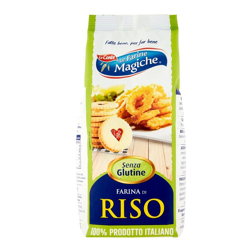 Le Farine Magiche Farina Riso, Impasto Leggero e Croccante, Ideale per Biscotti, Torte, Pasta Fresca e Pane, Confezione da 500 g