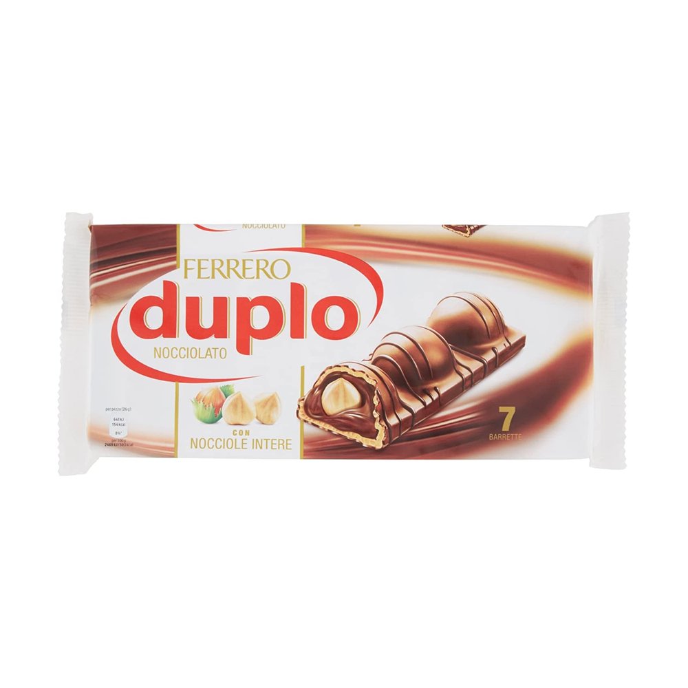 Ferrero Duplo Nocciolato Leggero,3 astucci 7 Pezzi, 182g SPEDIZIONE GRATUITA