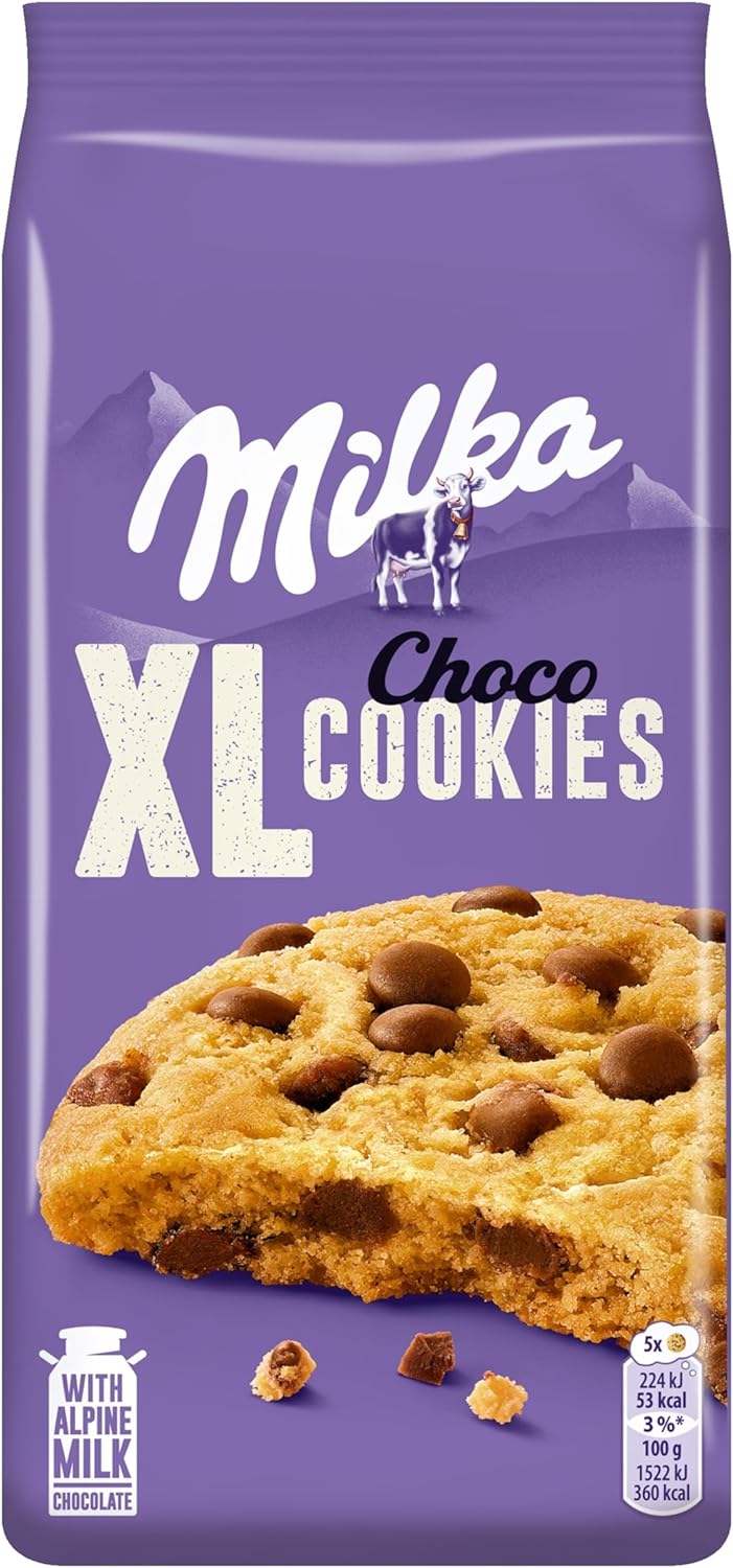 Milka Biscotti Cookies Choco Xl, 184g X 6 PEZZI