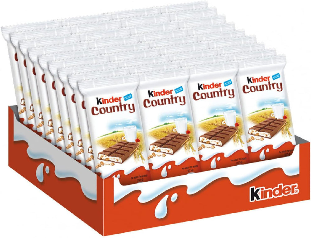 40 TAVOLETTE FERRERO KINDER CEREALI - SNACK DA 23,5 g CIOCCOLATO LATTE E CEREALI SPEDIZIONE GRATUITA