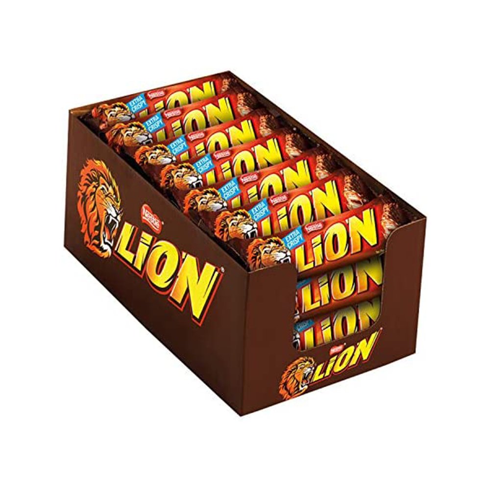LION Snack di Wafer con Caramello e Cereali ricoperto di Cioccolato al Latte, 24 pezzi da 42 g SPEDIZIONE GRATUITA