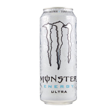 Monster Energy Ultra White Lattina da 500 ml, Energy Drink Zero Zuccheri e poche Calorie, Bevanda Energetica dal Gusto Leggero e Rinfrescante di Agrumi SPEDIZIONE GRATUITA